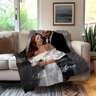 Custom Blanket With Photos Or Picture Text Personalized Name Blanket Throw Gift