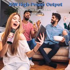 20w Wireless Karaoke Microphone Bluetooth W dsp Chip Dual-mic Chorus System Gift