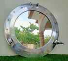 24  Ship s Window Porthole Vintage Old Age Nautical Brass Antique Silver Finish