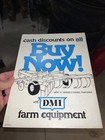 Vintage Dmi Sign 1981 - Buy Now H Series V Chisel Plow Nos Display Cash Discount