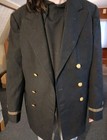 Vintage U s  Navy Officer Service Dress Blue Uniform Coat Jacket  Wool 40l