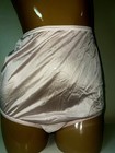 Vintage Vanity Fair Granny Panties Sheer Silky Shiny Pink Nylon Briefs Size 8