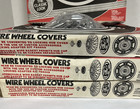 Vintage Nos Custom Accessories 14    36 Spoke Wire Wheel Covers Hubcaps Set Of 4