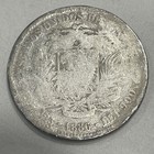 1886 Venezuela 5 Bolivares Silver Coin     Paris Mint Type     Historic 25g