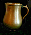 Old Bronze Mug   Pitcher - Old Repairs  Amazing Piece Of History - Look 