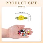50pcs Yellow Ribbon Roses 5 8 x1-3 16  Mini Roses For Crafts Artificial Flowers