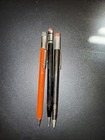 2 Vintage Scripto Classic Mecanical Pencils The Black And Orange Only