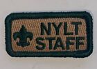 Nylt Staff Shoulder Patch  New Unsewn  1  X 2  In Size  Tan   Green