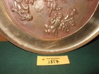 Brass Decorative Decor Plate Dance Scene Vintage