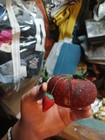 Vintage Tomato      And Strawberry      Pin Cushion With Pins 