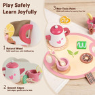 Wooden Tea Set For Toddlers 3-5 20pcs Tea Party Set With Storage Bag Kids Play T