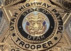 Utah Highway Patrol Shield Badge Commemorates Utah State Centennial 1996    1484