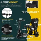 Lightweight Foldable Electric Mobility Scooter  300 W 20 Miles Range  Solid Tire