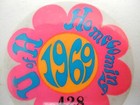 Vintage Original U Of H 1969 Homecoming 2  Pinback Button Pin