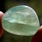 Tumbled Polished Stone  Fluorescent Fluorite  flu915 