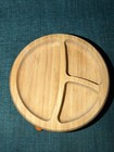 Avanchy Baby Plate Divided Bamboo Toddler Food-no Spoon- Orange