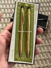 Vintage Cross 1 20 12kt Gold Filled Ballpoint Pen Pencil Set No  6601 Box Refill