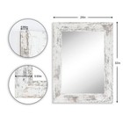 Wood Mirror With Frame Rustic 24x32 Inch Wall Mounted Rustic Vanity Mirror Wi   