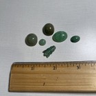 Cut  Polished  Carved Jade Collection Set Of 6 Assorted Pieces