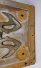 Vintage Foundry Factory Mold Form Wood Sculpture Industrial Steampunk Decoration