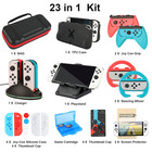 Accessories Bundle For Nintendo Switch Oled Model  Super Kit With Carrying Case 