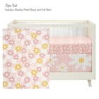 Lambs And Ivy Daisy Dreams 3-piece Crib Bedding Set - Pink  White  Modern  Ga   