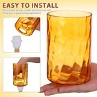 Amber Parts Fixture Vintage Glossy Floor Decorative Cylinder Shade Light 