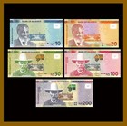 Namibia 10 20 50 100 200 Dollars  5 Pcs Full Set   2018 -2021  2022  P-new Unc
