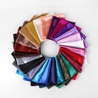 3x3 Ft Satin Silk Scarf Hijab Muslim Solid Color Large Square Head Neck Wrap