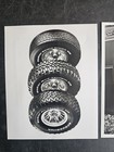 Lot Of 2 Vintage Bf Goodrich  Tire Press Photos 