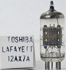 Toshiba Lafayette 12ax7a Top Ring Getter Made In Japan Amplitrex Tested Qty 1 Pc