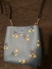 Coach Mini Town Women s Bucket Bag - Silver blue Multi  c7974 