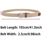 Elastic Fabric Braided Belt enduring Stretch Woven Belt For Unisex Men women jun