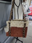 Pet Carrier Handmade Quality Faux Fur Floral Dog Cat Travel Bag Purse Luxury