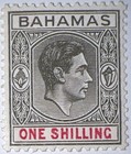 Travelstamps  1938-46 Bahamas Stamps Sc  110  Mint  Og  Nh  Mnh  One Shilling