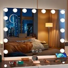 22 8  Hollywood Vanity Mirror W  Lights  3 Modes  10x Mag  Usb  Wall desktop
