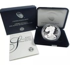 2021 W 1oz Proof American Silver Eagle Type 1 - Ogp Coa In Mint Condition 21ea