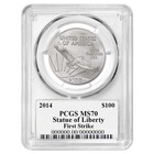 2014  100 1-oz Platinum Eagle Pcgs Ms70 Fs Moy