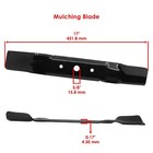 17 Inch X 11 16  Circle Hole 48  Deck High Lift Blade For John Deere