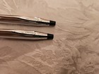 Vintage Cross Chrome Ball Point Pen Mechanical Pencil Set 3501 With Box