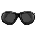Vulcan Padded Antifog Motorcycle Goggles Black Frames Polarized Lens Motoframes