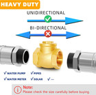1-1 4 In Npt Brass Horizontal Swing Check Valve  Prevents Backflow
