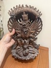 Hand Carved Wooden Garuda-vishnu Balinese Sculpture Hindu Indonesia Mythology
