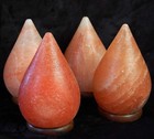 Tear Drop Himalayan Salt Lamp Natural Pink Crystal Rock Hand Carved Sculptural
