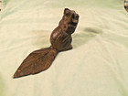 Vintage Cast Iron Beaver Or Squirrel Door Stop With Large Tail