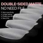 Short Coffin Nail Tips 450pcs Full Cover Double-sided Matte Gel Nail Tips Adhesi