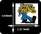 Pair Of Keep On Truckin  Vintage Style Decals  Vinyl Sticker For Truck Car