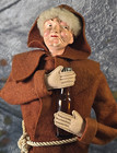 Vtg Folk Art Handmade Monk Doll Bottle Cover Wine Liquor 15  X 8  Humorous Decor