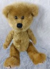 Teddy Bear Brown Tan Black Fully Jointed Poseable 10  Plush Stuffed Animal Doll