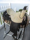 15   Qh Big Horn  611 Black Cordura Leather cordura Western Barrel trail Saddle
